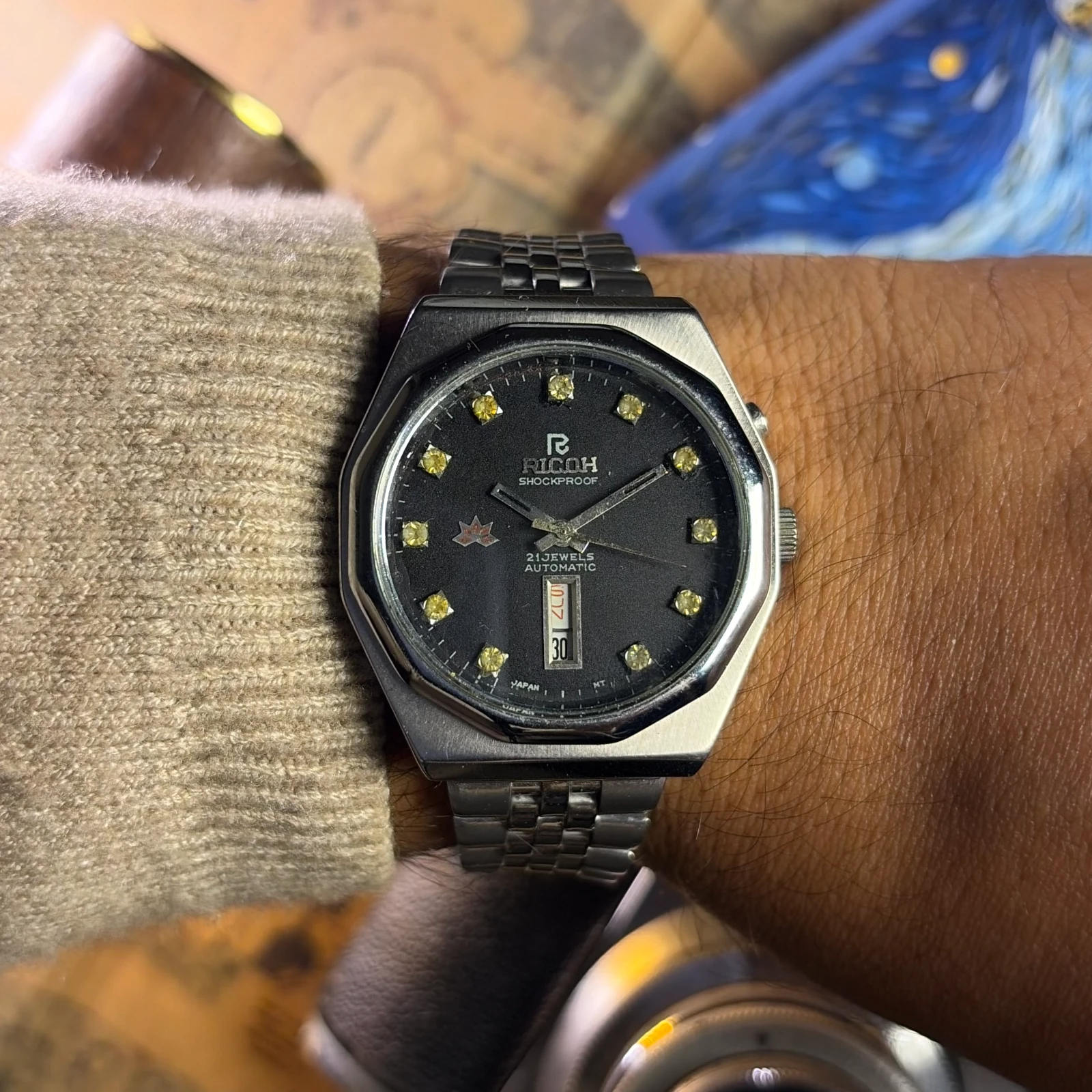 Ricoh Crystal 21 Jewels Shockproof Automatic