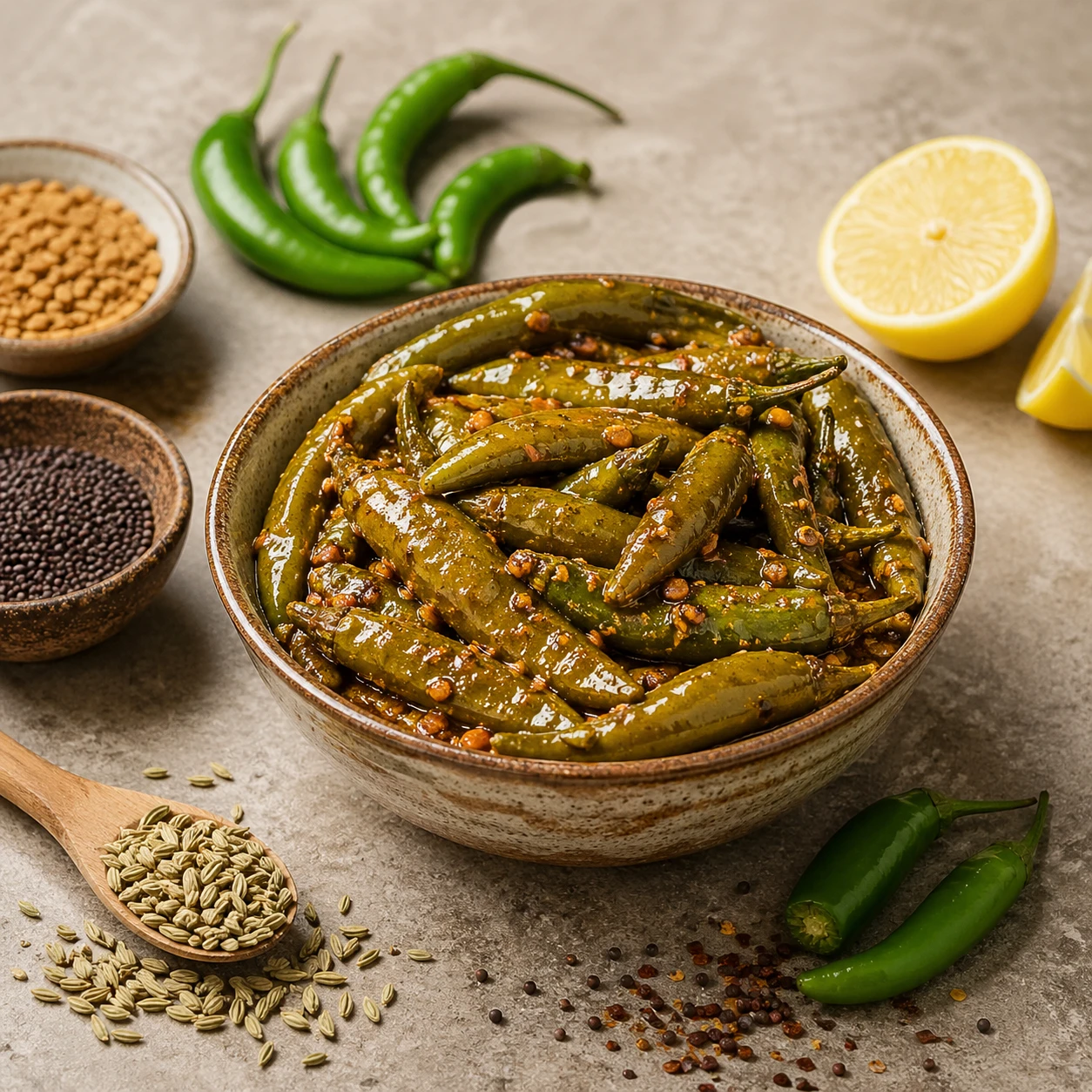 Green Chilli Pickle