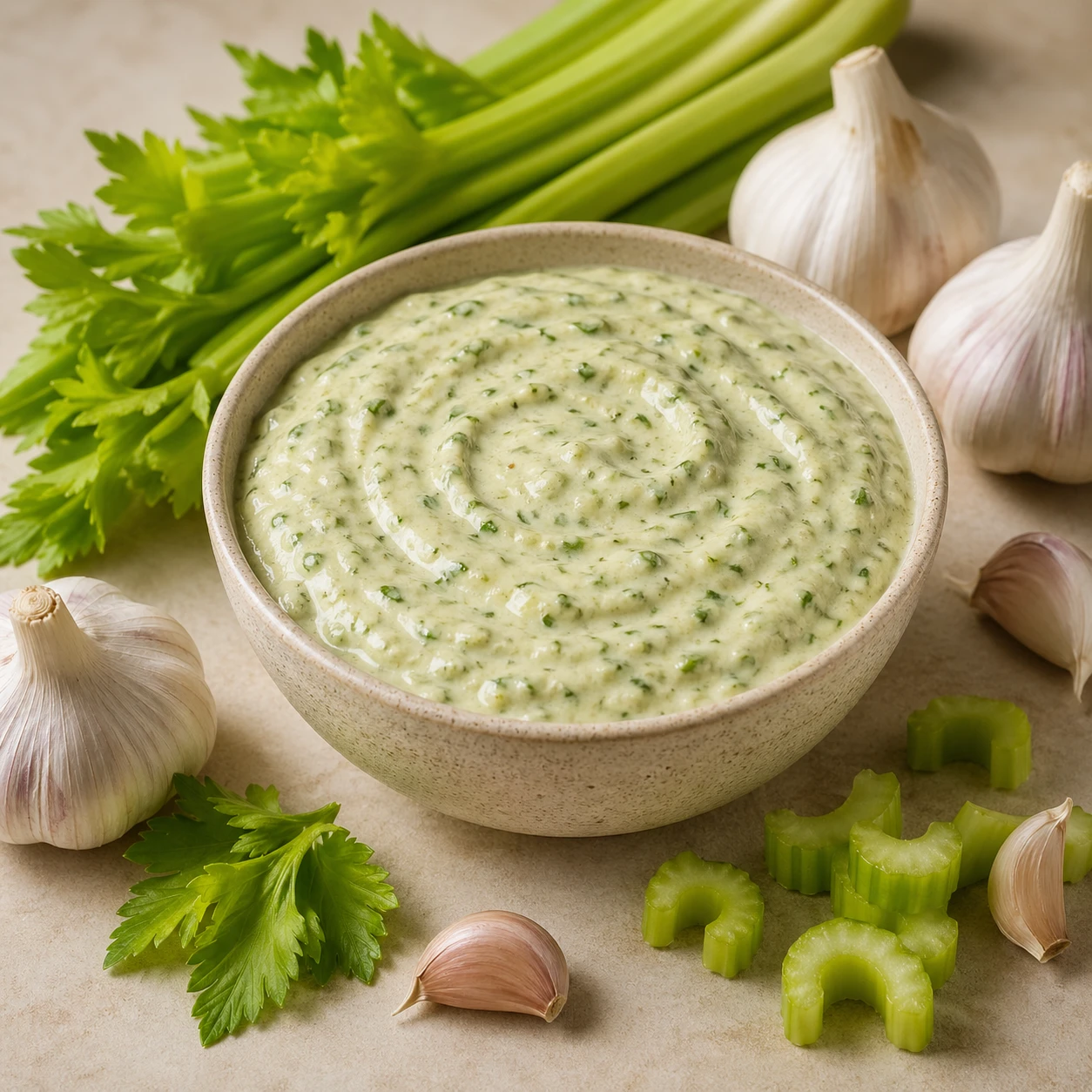 Celery Garlic Dip