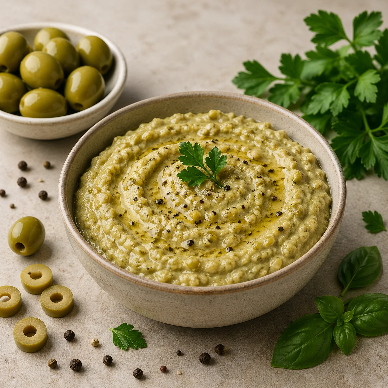 Green Olive Dip (Jain)
