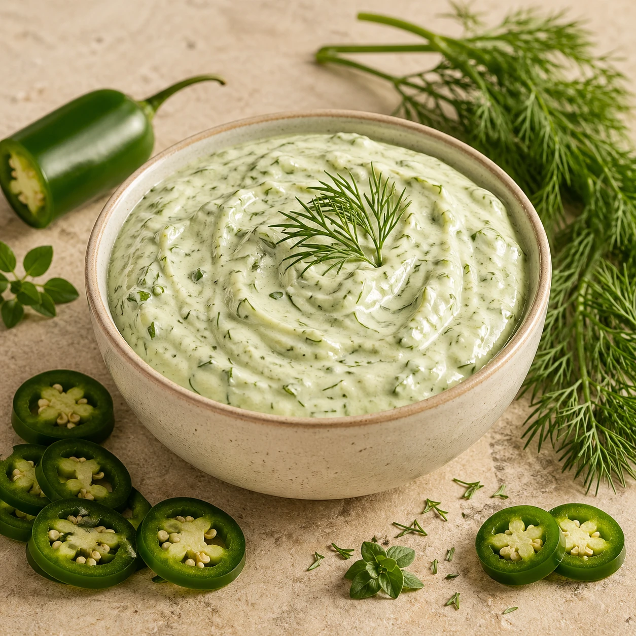 Jalapeno and Dill Dip