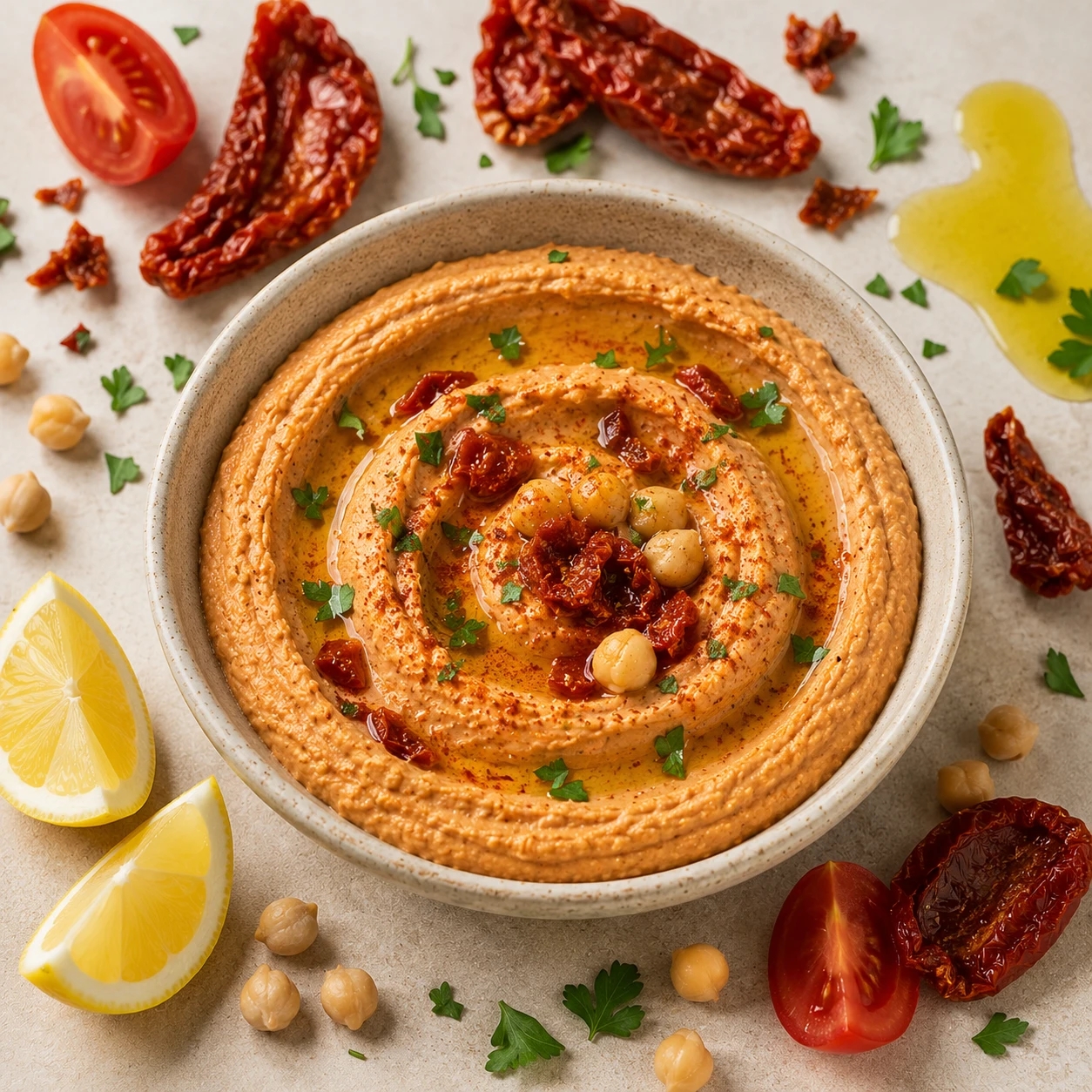 Dry Tomato Hummus