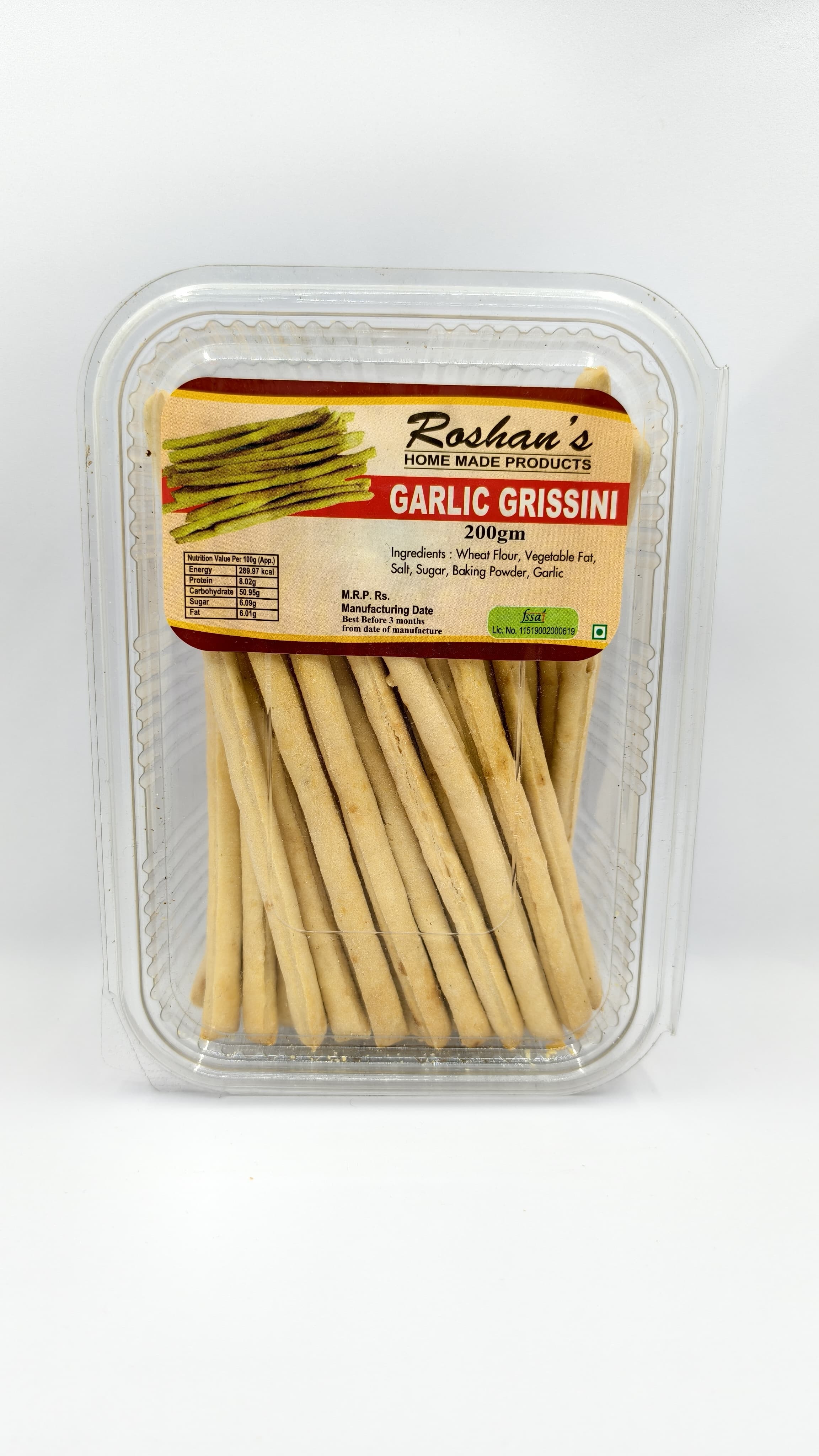 Garlic Grissini